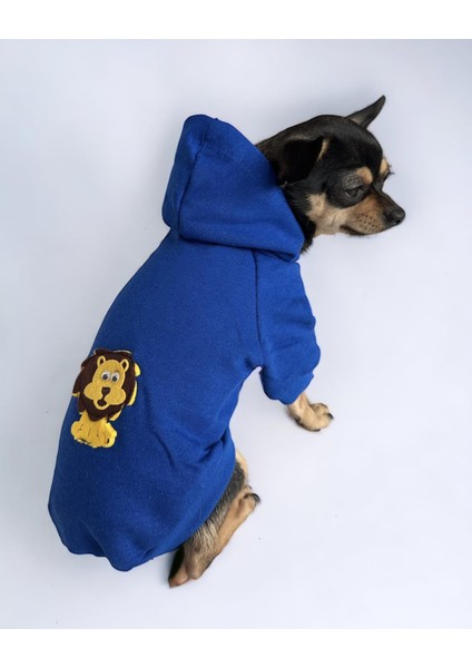 Blue Lion Köpek Sweatshirt  Hoodie  Köpek Kazağı  Köpek Kıyafeti