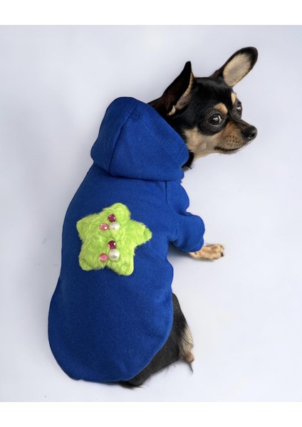 Green Stars Köpek Sweatshirt Hoodie Köpek Kazağı Köpek Kıyafeti