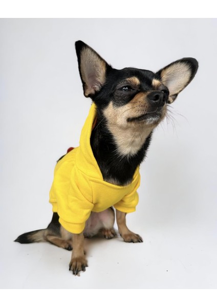 Yellow Mickey Köpek Sweatshirt Hoodie Köpek Kazağı Köpek Kıyafeti