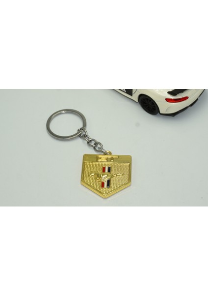 Mustang Shelby Gt Koşan At Logo Gold Metal Anahtarlık indirimleri