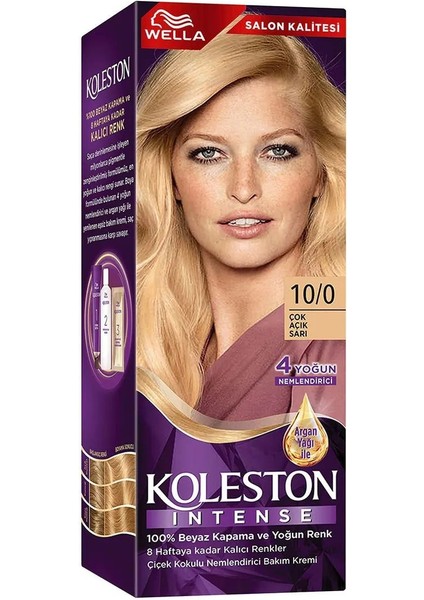 Night Shop Koleston Intense Saç Boyası 10/0 Çok Açık Sarı - Salon Kalitesi