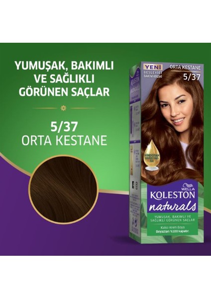 Night Shop Naturals Saç Boyası Orta Kestane 5/37