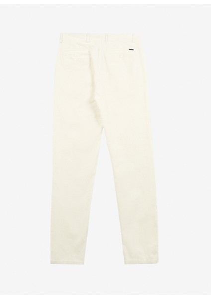 Kırık Beyaz Erkek Normal Chino Pantolon F3WM-PNT168