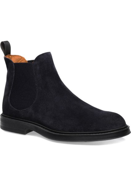 Erkek Bot 73A3 Frau Waxy Ankle Boot Blu (Navy)