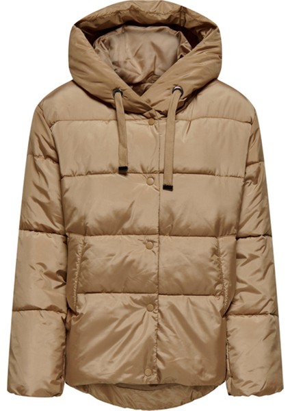 Açık Kahve Kadın Mont Onlselın Puffer Jacket Otw
