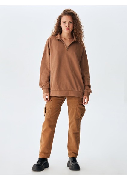 KadınKahve Rengi Sweatshırt