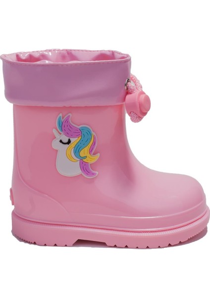 W10253 Bimbi Unicornio Pembe Ortopedik Kız Çocuk Yağmur Çizme