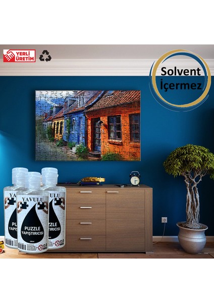 Puzzle Yapıştırıcısı / Puzzle Koruyucusu / Puzzle Tutkalı (Şeffaf) 100 Ml (3 Adet )