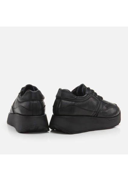01AYH276890A100 Deri Siyah Kadın Spor Ayakkabı modelleri