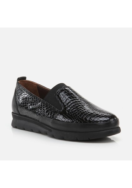01AYH276900A100 Deri Siyah Kadın Loafer
