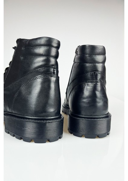 Deri Siyah Erkek Kışlık Bot modelleri