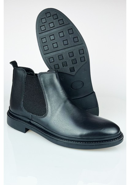 Deri Siyah Chelsea Erkek Günlük Kışlık Bot fırsatları