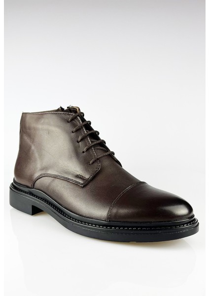Deri Kahverengi Fermuarlı Erkek Kışlık Bot fiyatları