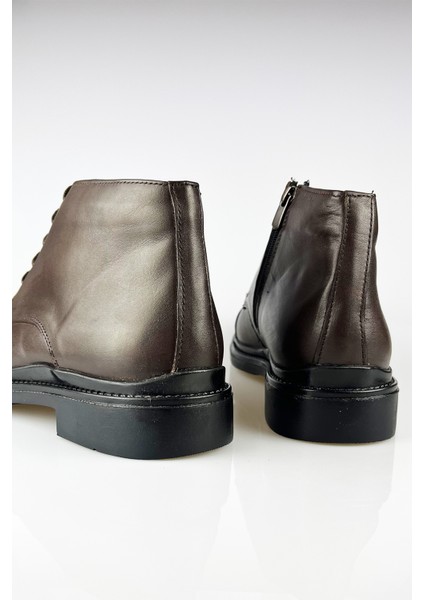 Deri Kahverengi Fermuarlı Erkek Kışlık Bot fırsatları