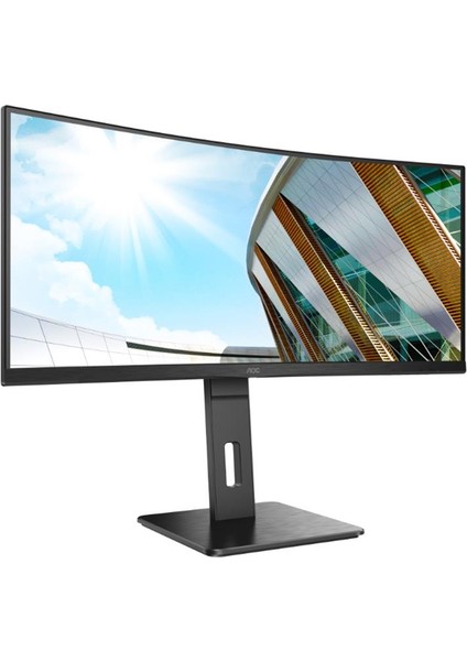 34 Aoc CU34P2C 1ms 100MHZ 1xhdmı 1xdp USB Type-C Wqhd 3440X1440 Hoparlör Yükseklik Ayarı Curved Pıvot Vesa Siyah Monitör fiyatları