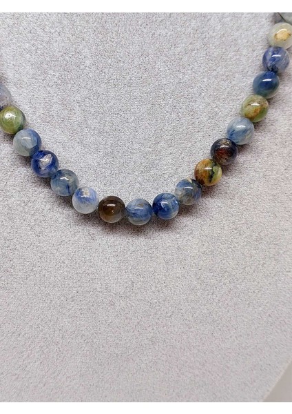 Kyanit Taşı Karışık Renkler Kolye 8mm (Sabit Klipsli) fiyatları