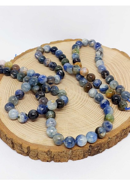 Kyanit Taşı Karışık Renkler Kolye 8mm (Sabit Klipsli) modelleri