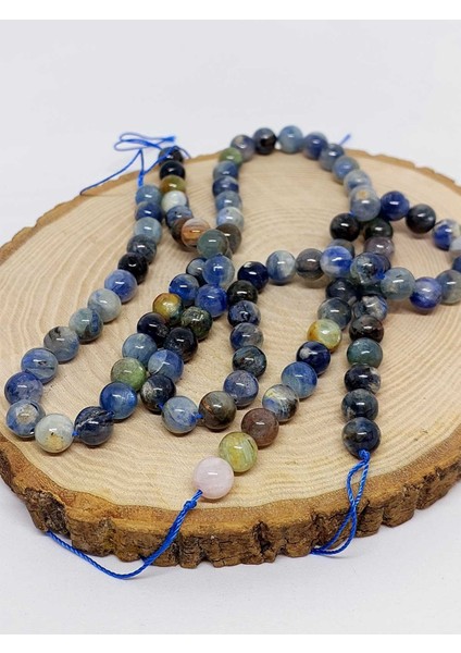 Kyanit Taşı Karışık Renkler Kolye 8mm (Sabit Klipsli) indirimleri