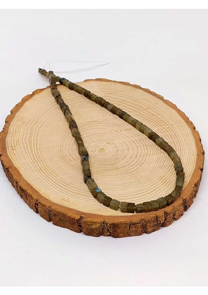 Labradorit Taşı Küp Şekilli Yarım Dizi 4mm (18Cm Uzunluğundadır) modelleri