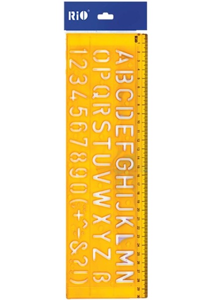 Harf ve Sayı Şekilli Şablon 21 mm A Z 0 9+