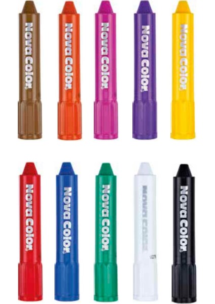 Yüz Boyası Tüm Renkler (10 Kalem)