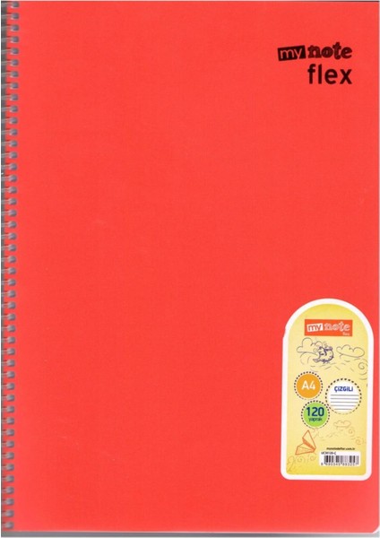 Fle x Spiralli 120 Yaprak Çizgili Defter Karma Renk Gönderilmektedir Renk