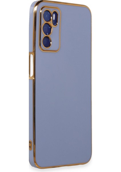 Oppo A16 Kılıf Olive Plated Lavanta Grisi