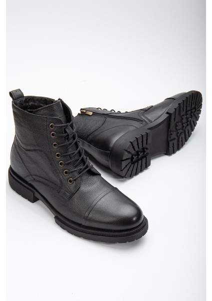 Garantili D4002 Hakiki Deri Soğuk Geçiremez Kışlık Erkek Bot indirimleri
