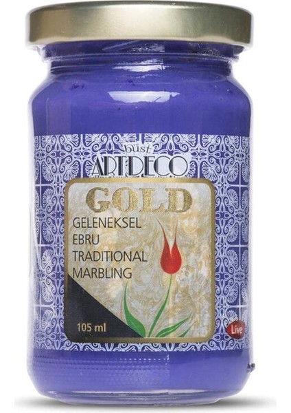 Gold Geleneksel Ebru Boyası 105ML - 436 Mor