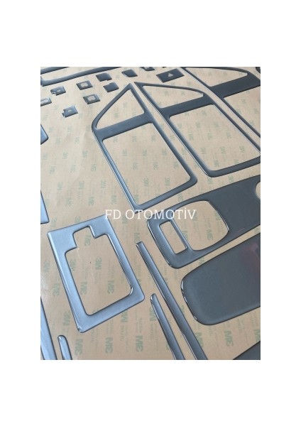FD Otomotiv Fiat Ducato 2006 - 2019 Konsol, Torpido, Trim, Göğüs Kaplama Seti Gümüş Gri Renk fırsatları