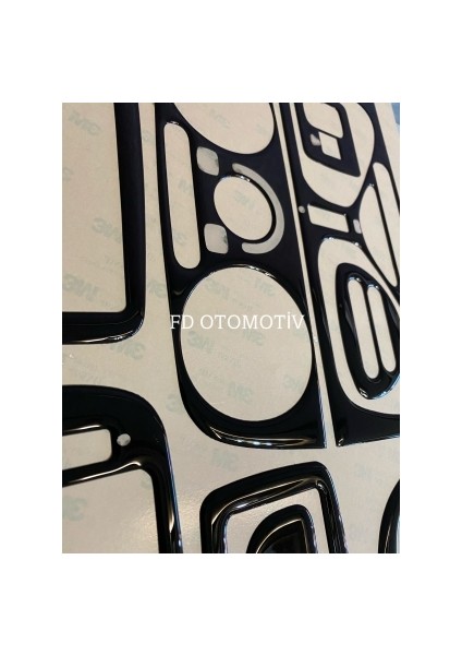 FD Otomotiv Fiat Palio 2004 - 2006 Torpido, Konsol, Trim, Göğüs Kaplama Seti Parlak Siyah Renk