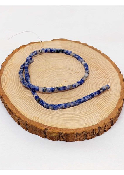 Sodalit Taşı Küp Şekilli Yarım Dizi 4mm (18Cm Uzunluğundadır) fiyatları