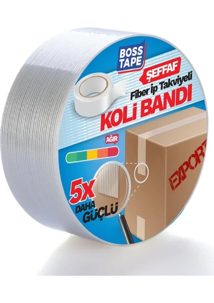 Lifli Koli Bandı Şeffaf 45Mmx25Mt