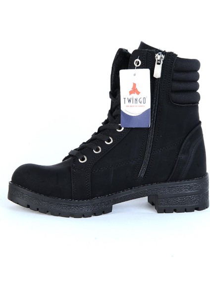 285 Siyah Zümrüt Kürklü Kadın Düz Bot fiyatları
