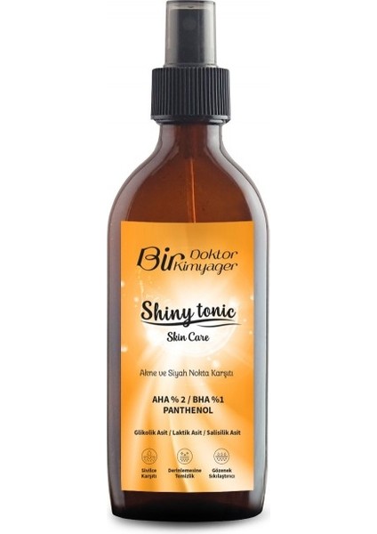 Shiny Tonic (Akneli ve Siyah Noktalı Ciltler Için %2 Aha %1 Bha) (150 Ml)