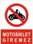 Motosiklet Giremez 25 cm x 35 cm Dekota Levha 1