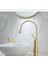 Çanak Lavabo Bataryası Mat Gold Banyo Musluğu Drop Design Mat Altın Lavabo Bataryası 1