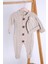 Babyhola Kalın Triko Kız Erkek Bebek Çocuk Kışlık Bereli Tulum Takım 5711 1