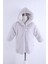 Babyhola Kız Bebek Çocuk Pamuk Astarlı Külah Kapüşonlu Peluş Kaban Kışlık 13622 2
