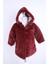 Babyhola Kız Bebek Çocuk Pamuk Astarlı Külah Kapüşonlu Peluş Kaban Kışlık 13622 2