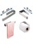 Inox, Ömürlük Banyo Düzenleyici Takımı, 3 Parça, Banyo Aksesuar, Raf, Selpaklık, Havluluk 4