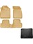 Chevrolet Cruze Hb 3D Havuzlu Paspas Bej Renk + 3D Bagaj Havuzu Paspası Hb 2011 Sonrası Caraks 1