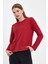 Kadın Gloria Kırmızı Bisiklet Yaka Regular Fit Basic Tişört 5