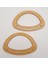Oval Köprülü Model 13X20 cm Ahşap Renk Ahşap Çanta Sapı 2