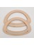 Oval Köprülü Model 13X20 cm Açık Ahşap Renk Ahşap Çanta Sapı 1