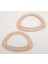 Oval Köprülü Model 13X20 cm Açık Ahşap Renk Ahşap Çanta Sapı 2