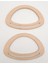 Oval Köprülü Model 13X20 cm Açık Ahşap Renk Ahşap Çanta Sapı 3