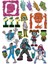 Zombie Sticker Set-2 15 Parça Telefon, Tablet, Defter, Laptop Sticker 1