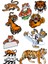 Kaplan Sticker Set -1 9 Parça Telefon, Tablet, Defter, Laptop Sticker 1