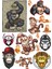 Maymun Sticker Set-1 12 Parça Telefon, Tablet, Defter, Laptop Sticker 1